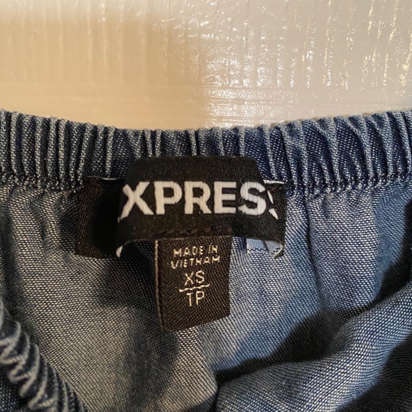 Express Chambray Spaghetti Strap Dress - Picture 4 of 5